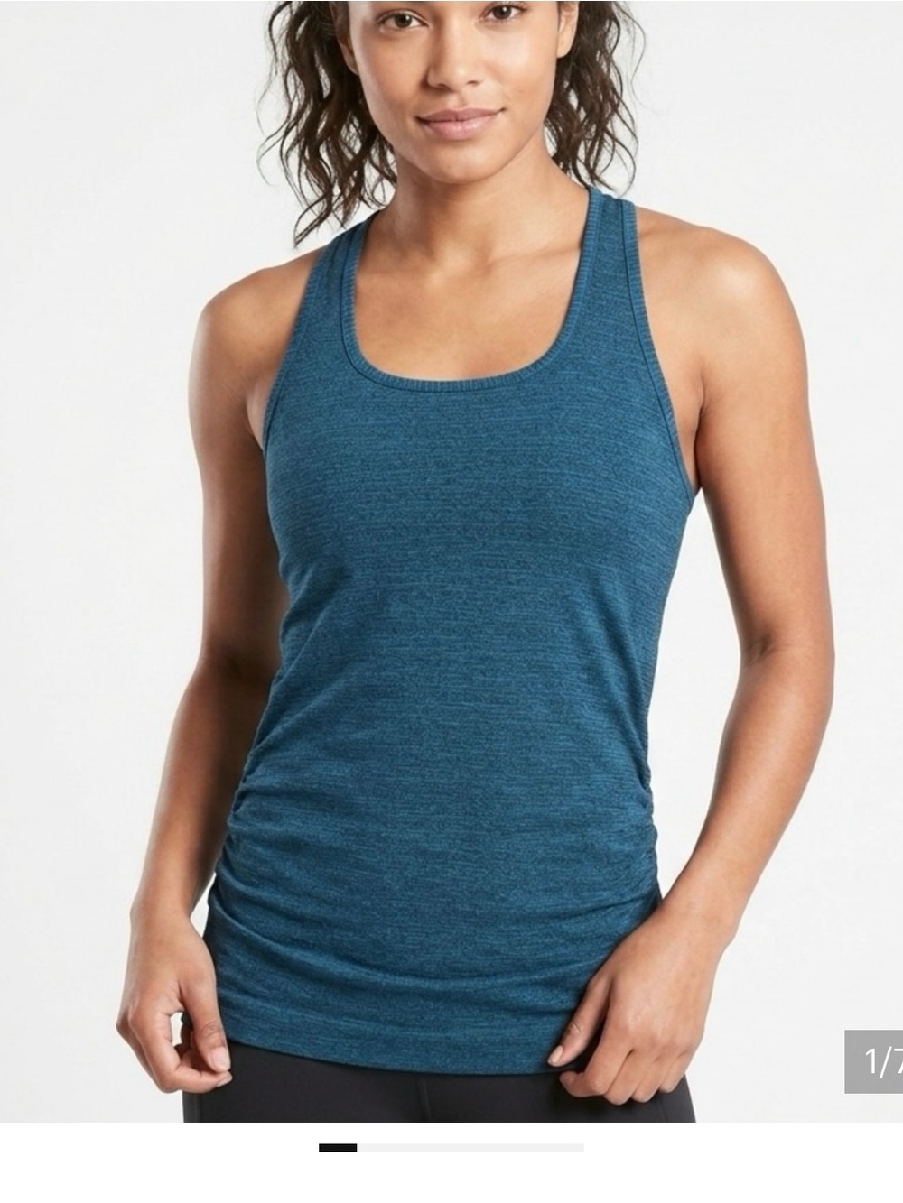 Athleta Teal Heather Racerback Tank